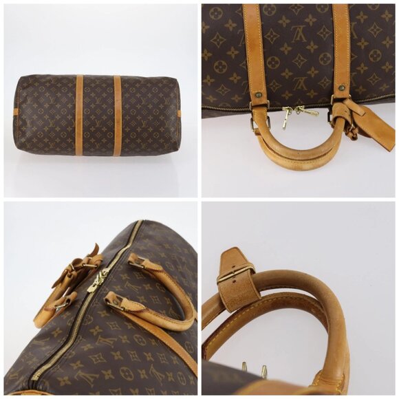LOUIS VUITTON Monogram Keepall Bandouliere 55 Boston Bag M41414 LV Auth 141999 - Picture 15 of 16